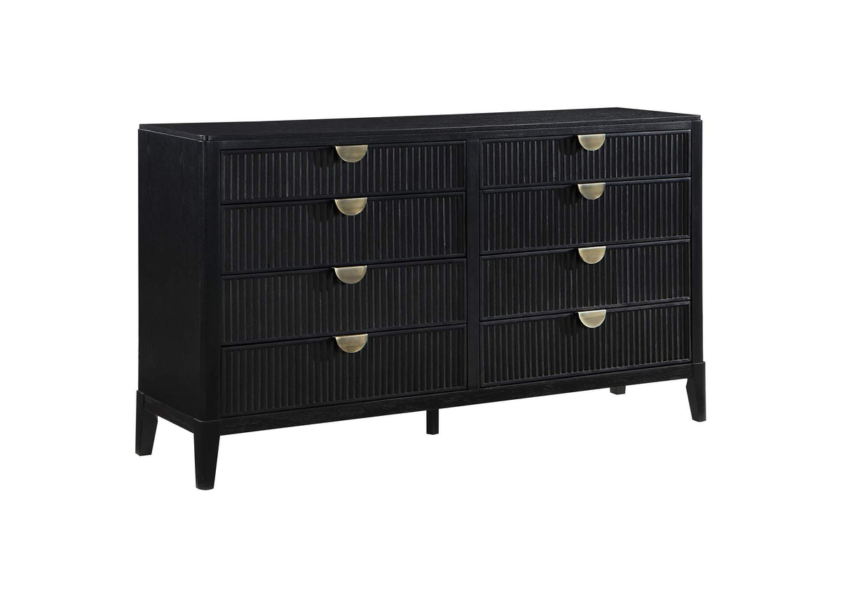 224713 Brookmead 8-drawer Dresser Black