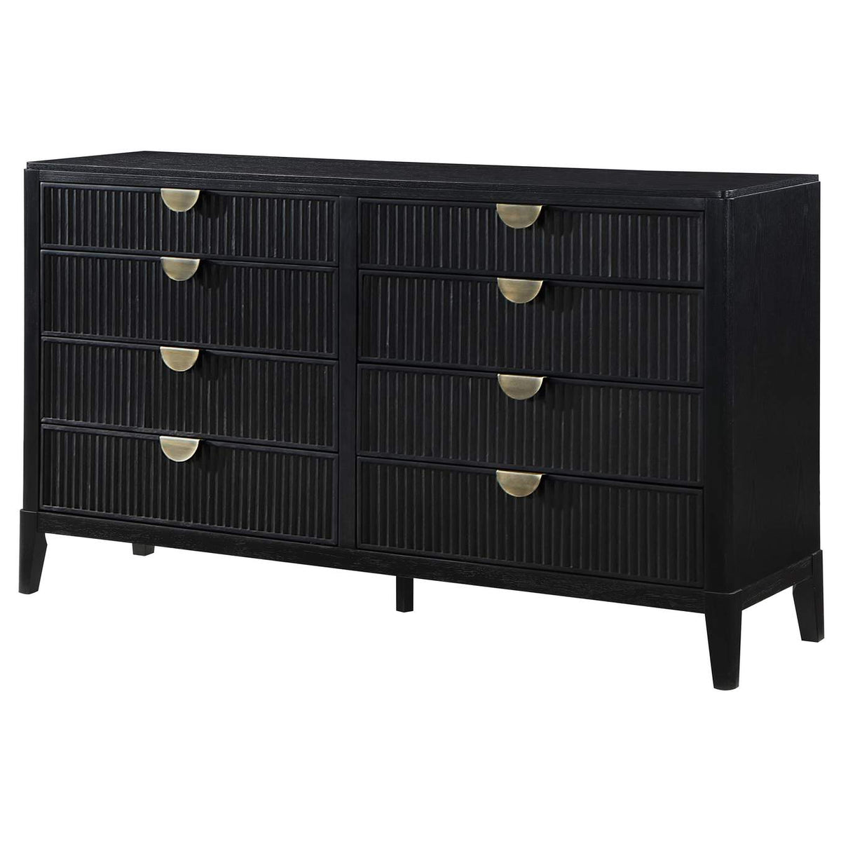 224713 Brookmead 8-drawer Dresser Black