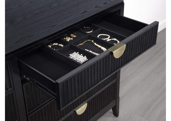 224713 Brookmead 8-drawer Dresser Black