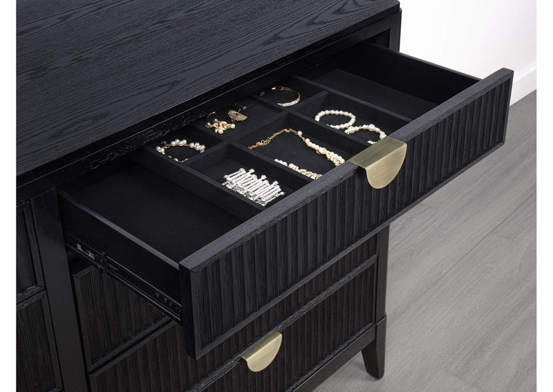 224713 Brookmead 8-drawer Dresser Black