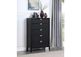 224715 Brookmead 5-drawer Bedroom Chest Black
