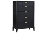 224715 Brookmead 5-drawer Bedroom Chest Black