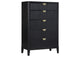 224715 Brookmead 5-drawer Bedroom Chest Black