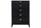 224715 Brookmead 5-drawer Bedroom Chest Black