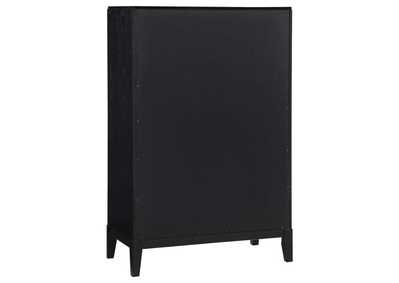 224715 Brookmead 5-drawer Bedroom Chest Black