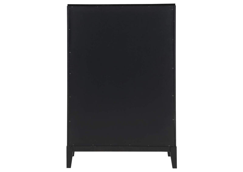 224715 Brookmead 5-drawer Bedroom Chest Black