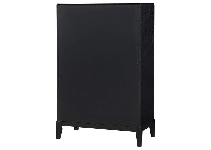 224715 Brookmead 5-drawer Bedroom Chest Black