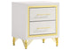 224732 Lucia 2-drawer Nightstand Bedside Table White