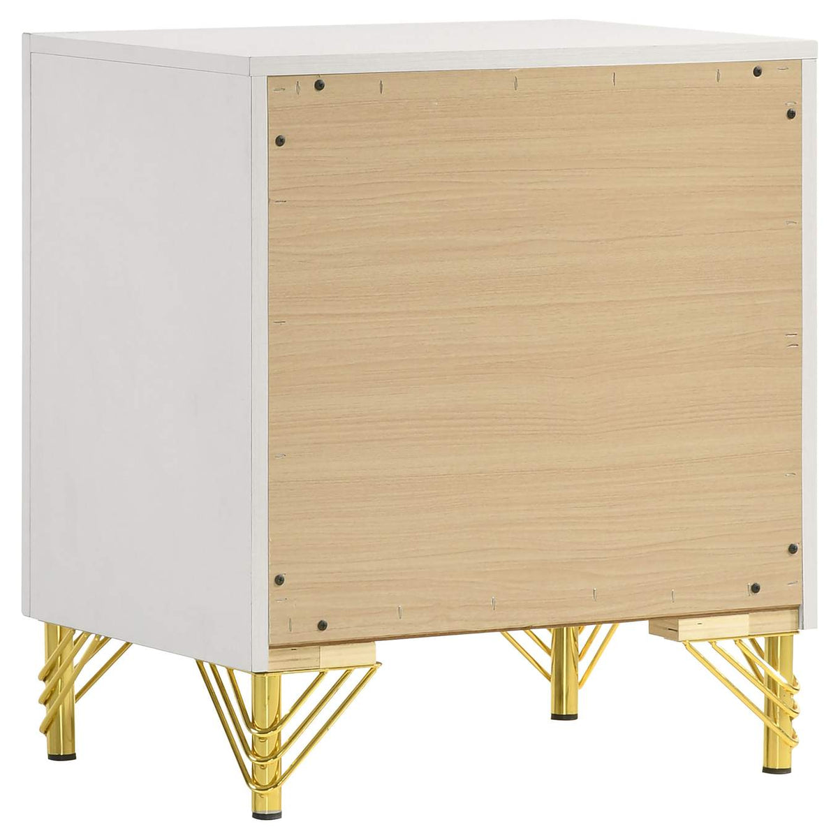 224732 Lucia 2-drawer Nightstand Bedside Table White