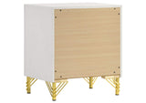 224732 Lucia 2-drawer Nightstand Bedside Table White