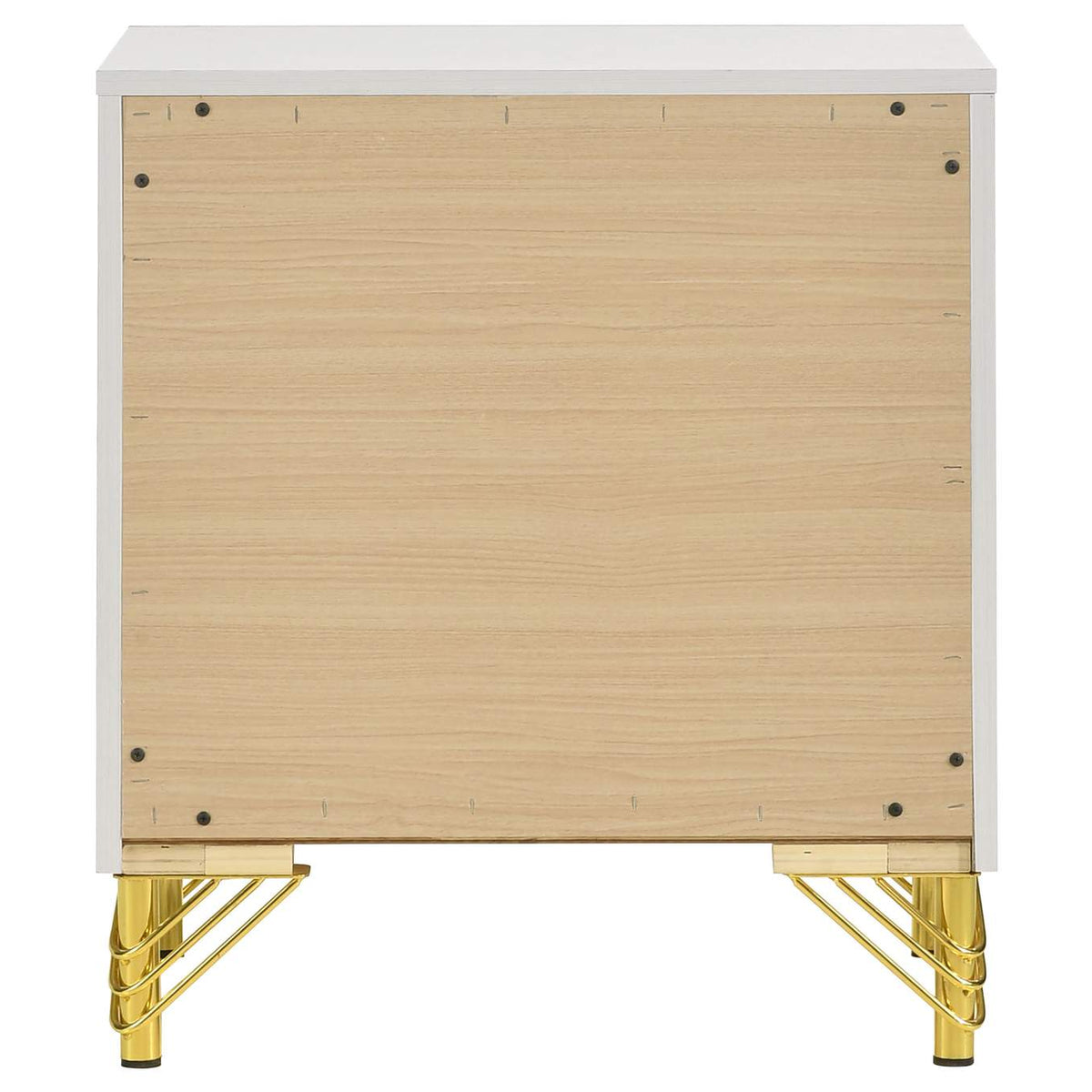 224732 Lucia 2-drawer Nightstand Bedside Table White