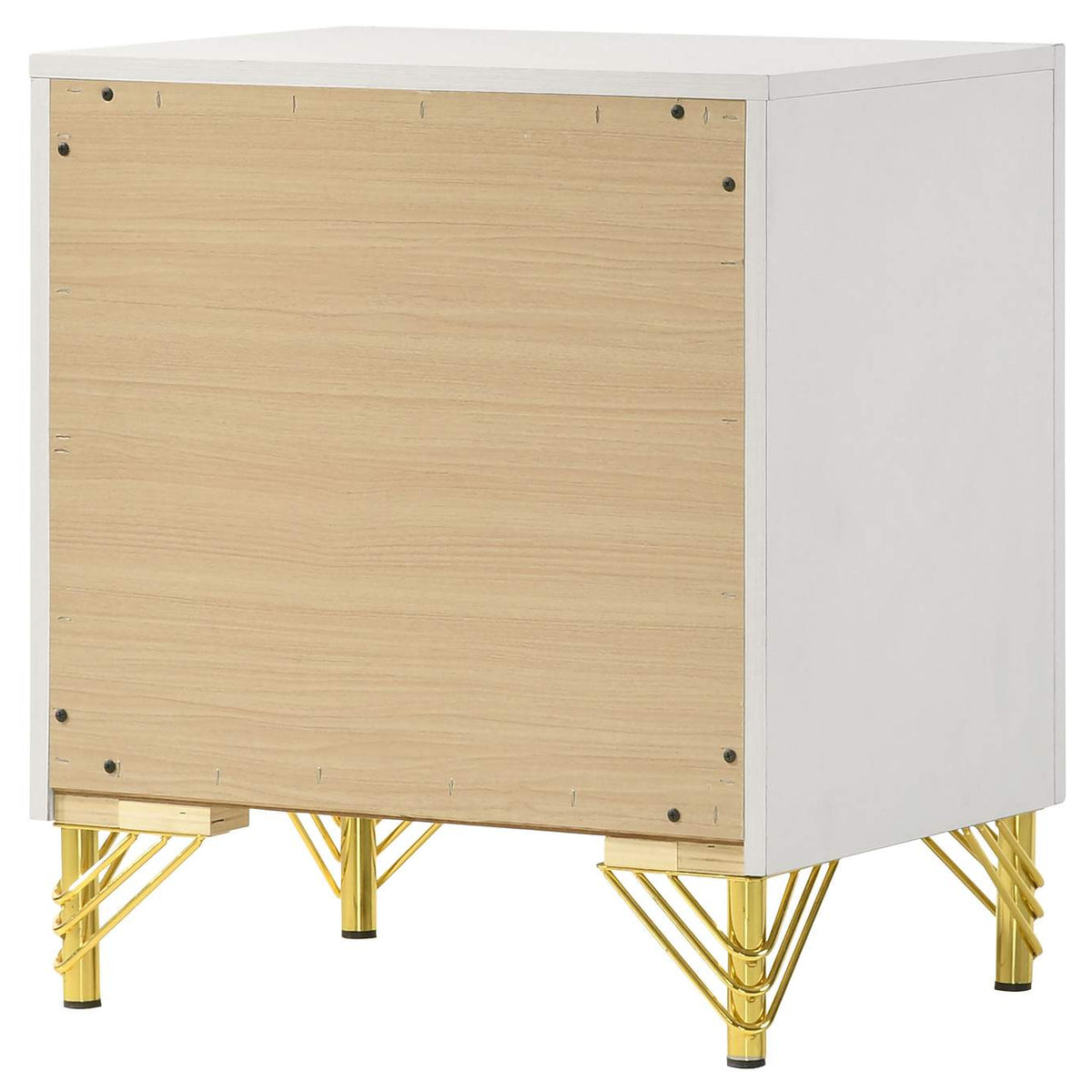 224732 Lucia 2-drawer Nightstand Bedside Table White