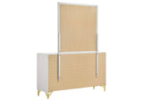 224733M Lucia 6-drawer Dresser with Mirror White