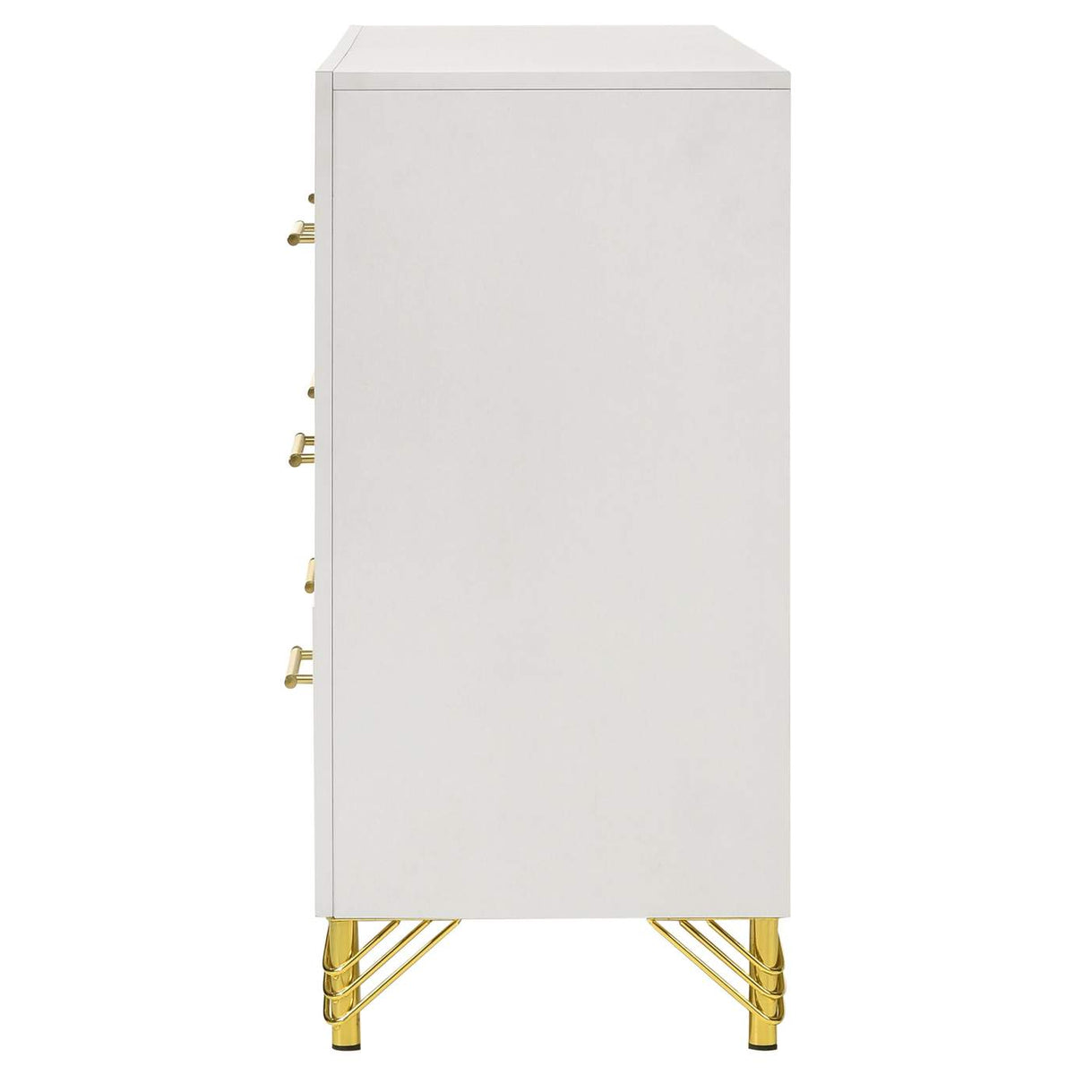 224733 Lucia 6-drawer Dresser Cabinet White