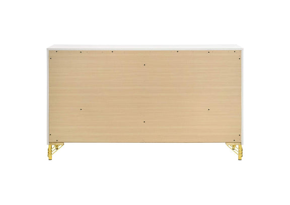 224733 Lucia 6-drawer Dresser Cabinet White