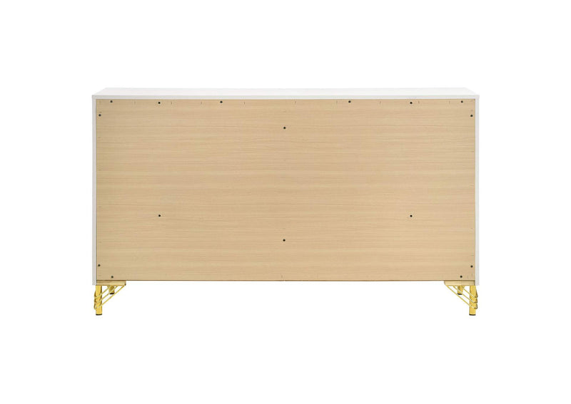 224733 Lucia 6-drawer Dresser Cabinet White