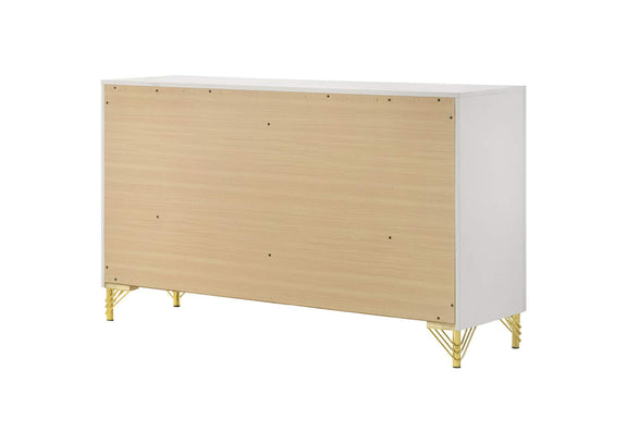224733 Lucia 6-drawer Dresser Cabinet White