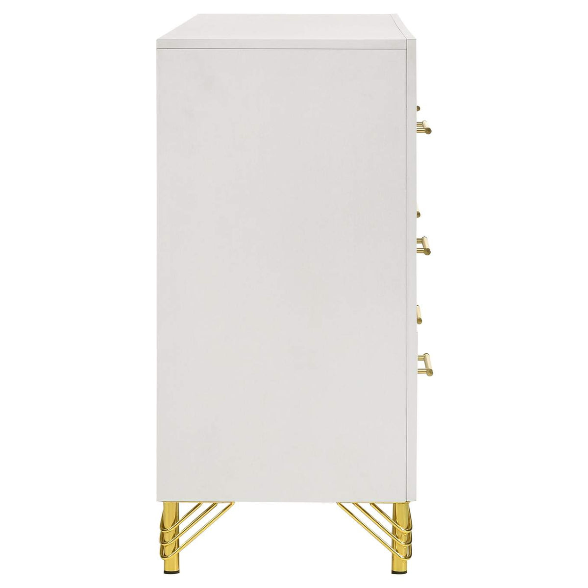 224733 Lucia 6-drawer Dresser Cabinet White