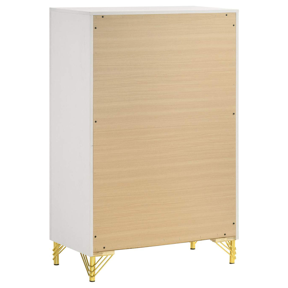 224735 Lucia 5-drawer Bedroom Chest of Drawers White