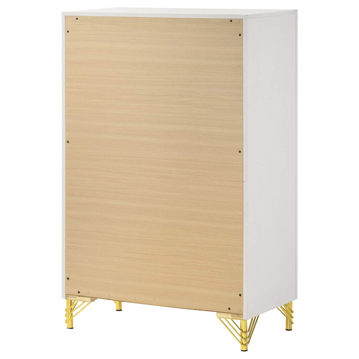 224735 Lucia 5-drawer Bedroom Chest of Drawers White