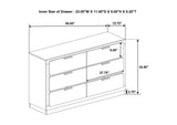 224771KW-S5 Caraway 5-piece California King Bedroom Set White