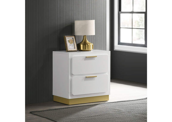 224772 Caraway 2-drawer Nightstand White