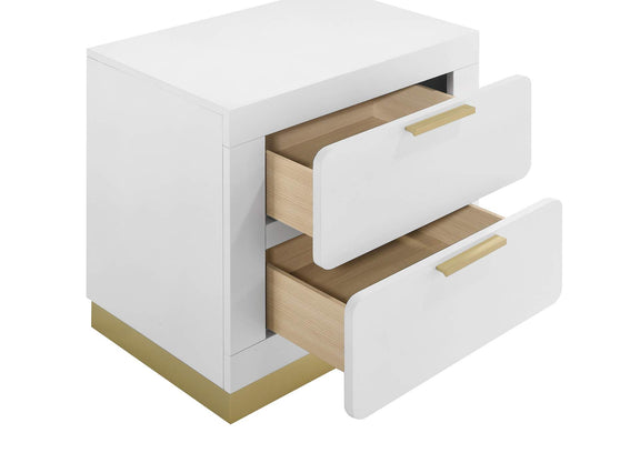 224772 Caraway 2-drawer Nightstand White