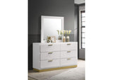 224773M Caraway 6-drawer Dresser with Mirror White