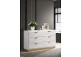 224773 Caraway 6-drawer Dresser White