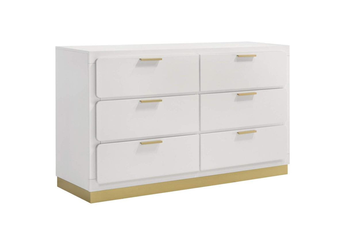 224773 Caraway 6-drawer Dresser White