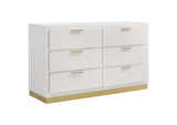 224773 Caraway 6-drawer Dresser White
