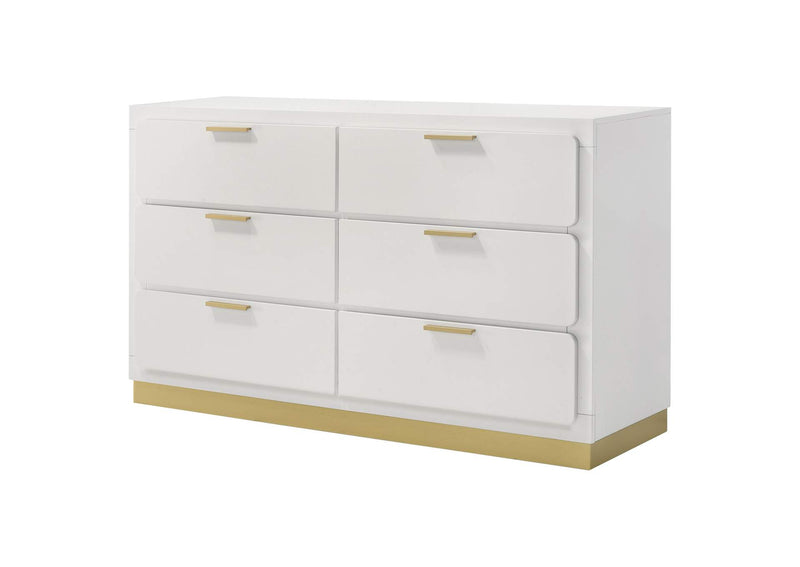 224773 Caraway 6-drawer Dresser White