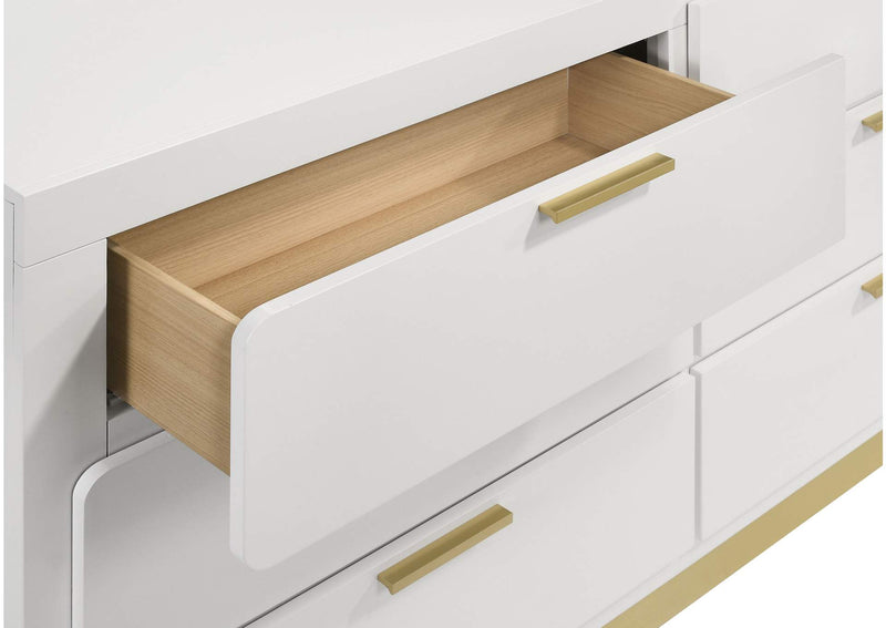 224773 Caraway 6-drawer Dresser White