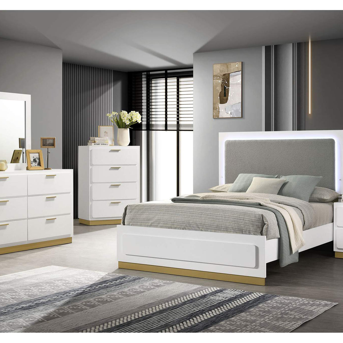 224773 Caraway 6-drawer Dresser White