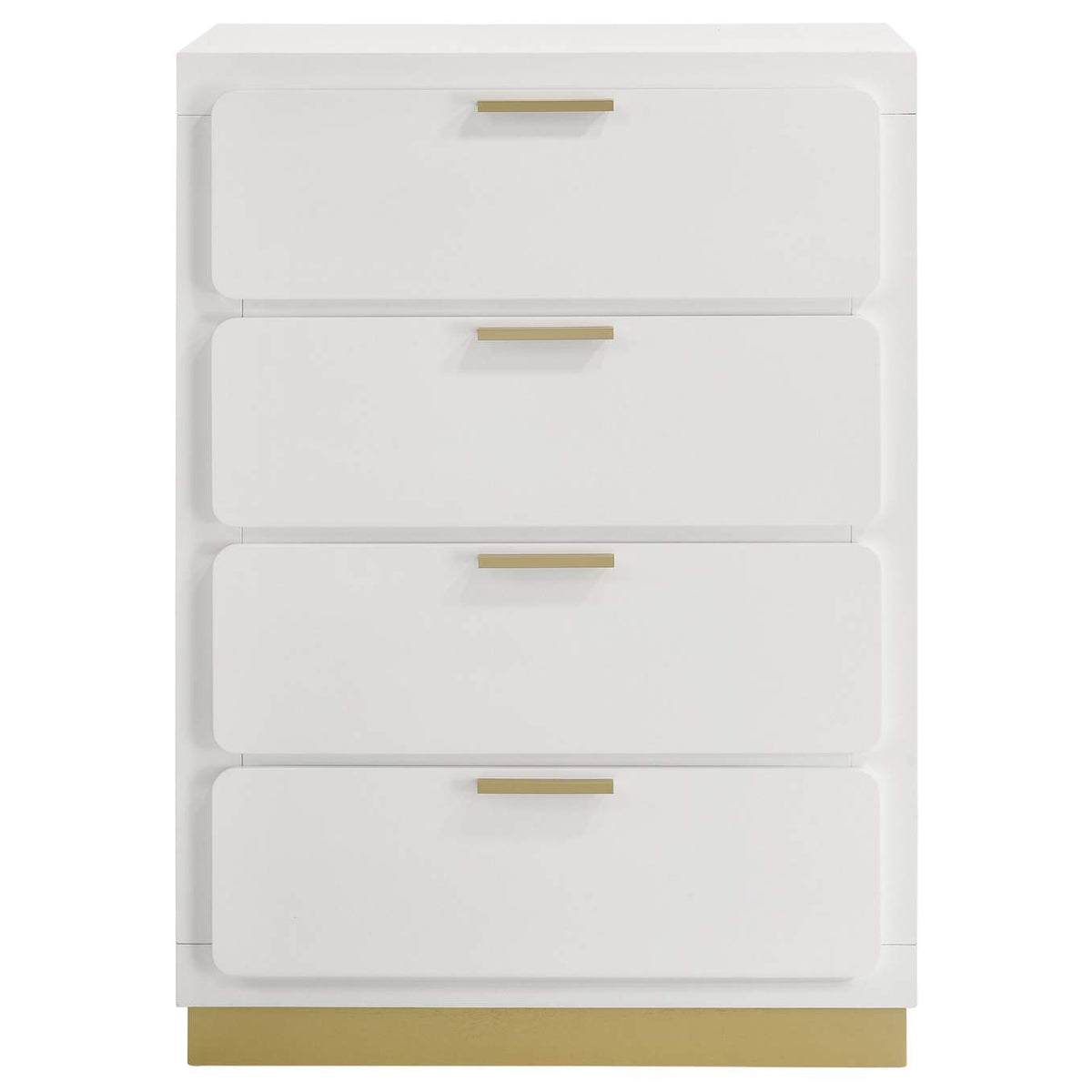 224775 Caraway 4-drawer Bedroom Chest White