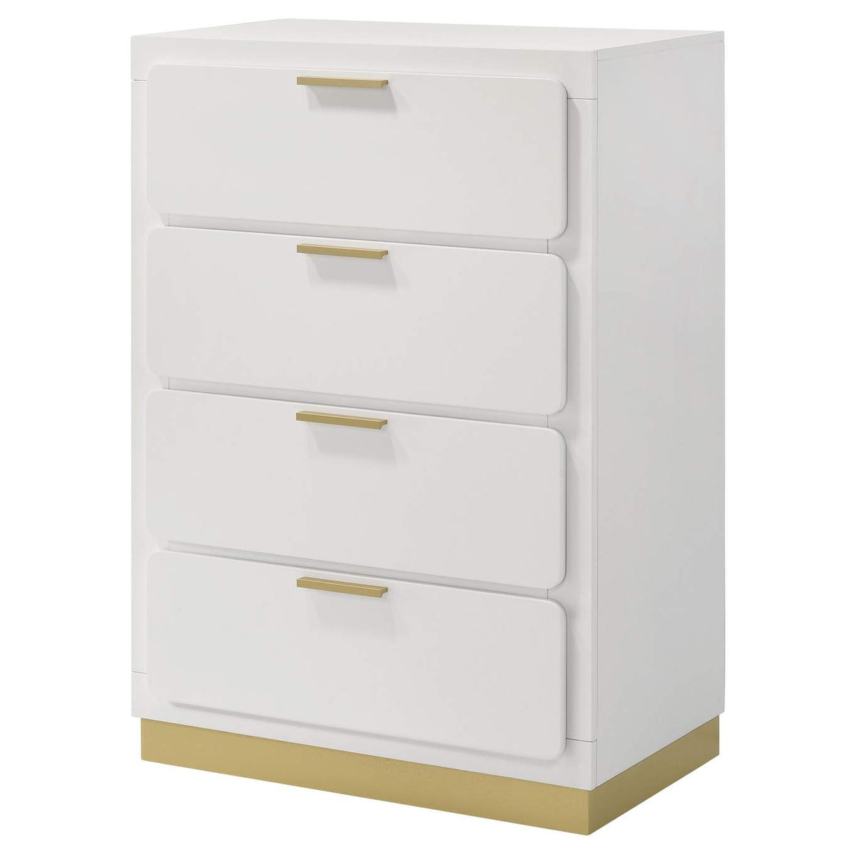 224775 Caraway 4-drawer Bedroom Chest White
