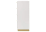224775 Caraway 4-drawer Bedroom Chest White