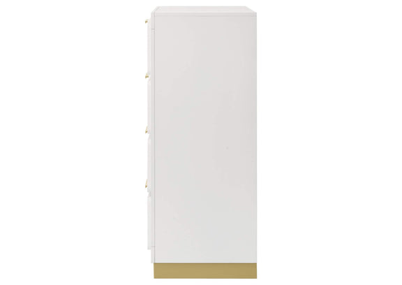224775 Caraway 4-drawer Bedroom Chest White