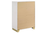 224775 Caraway 4-drawer Bedroom Chest White