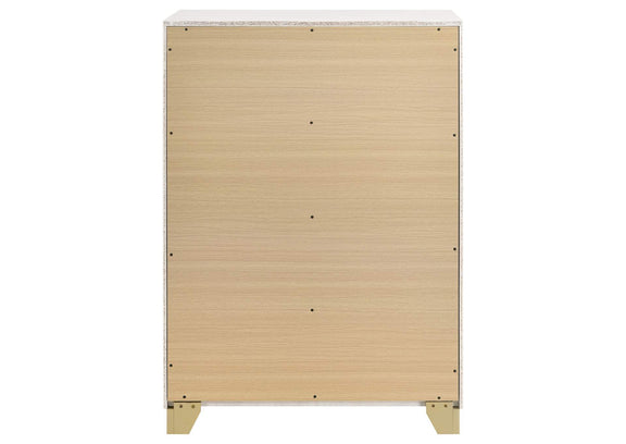 224775 Caraway 4-drawer Bedroom Chest White