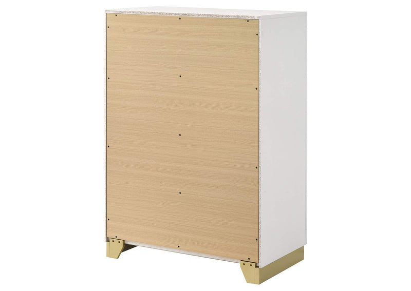 224775 Caraway 4-drawer Bedroom Chest White