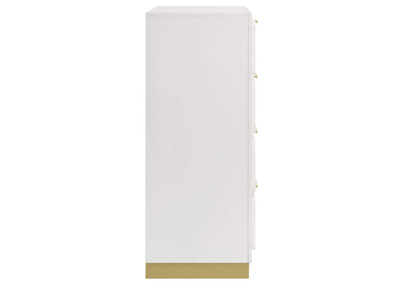 224775 Caraway 4-drawer Bedroom Chest White