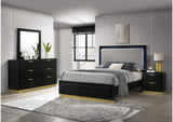 Caraway 4-piece Eastern King Bedroom Set Black