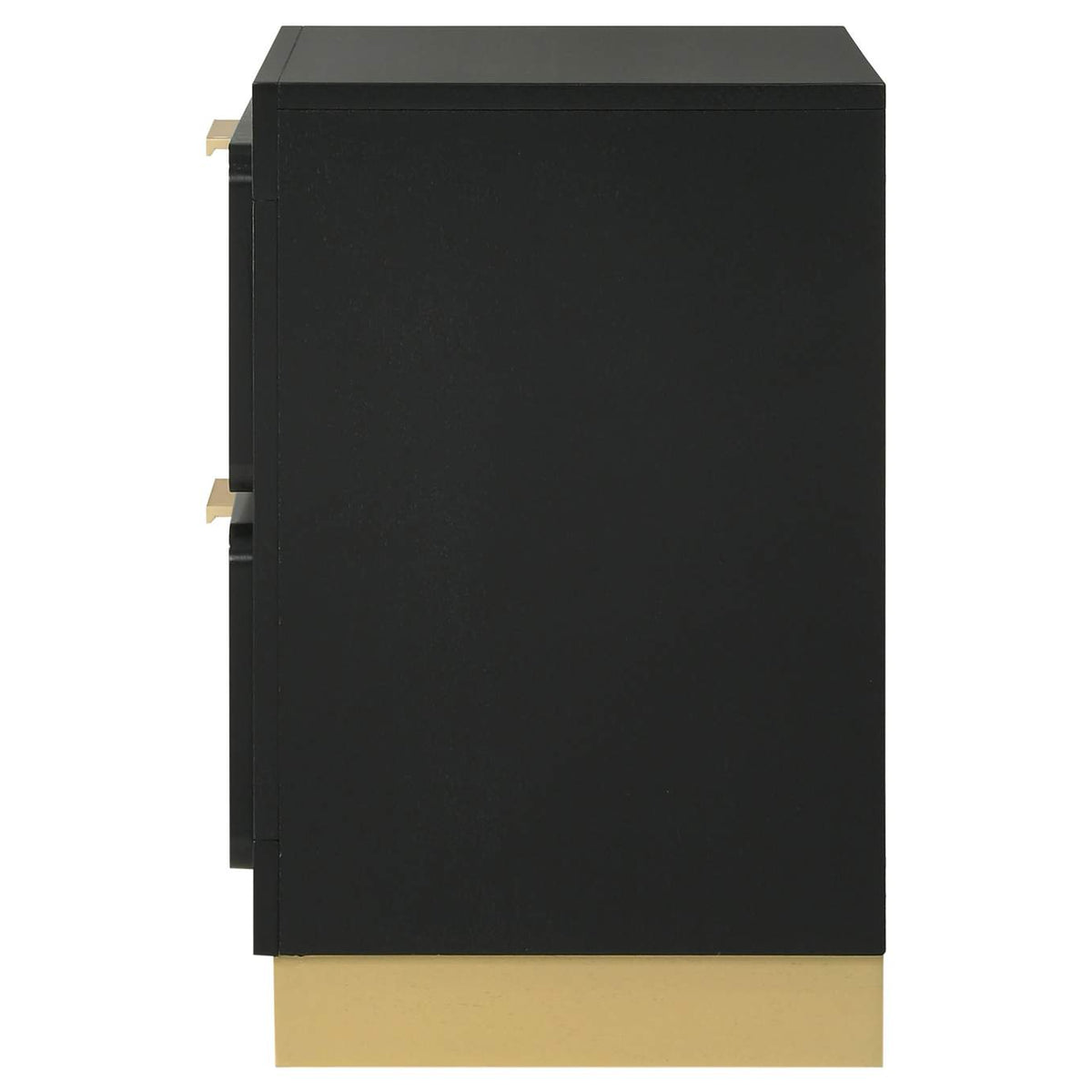 224782 Caraway 2-drawer Nightstand Black