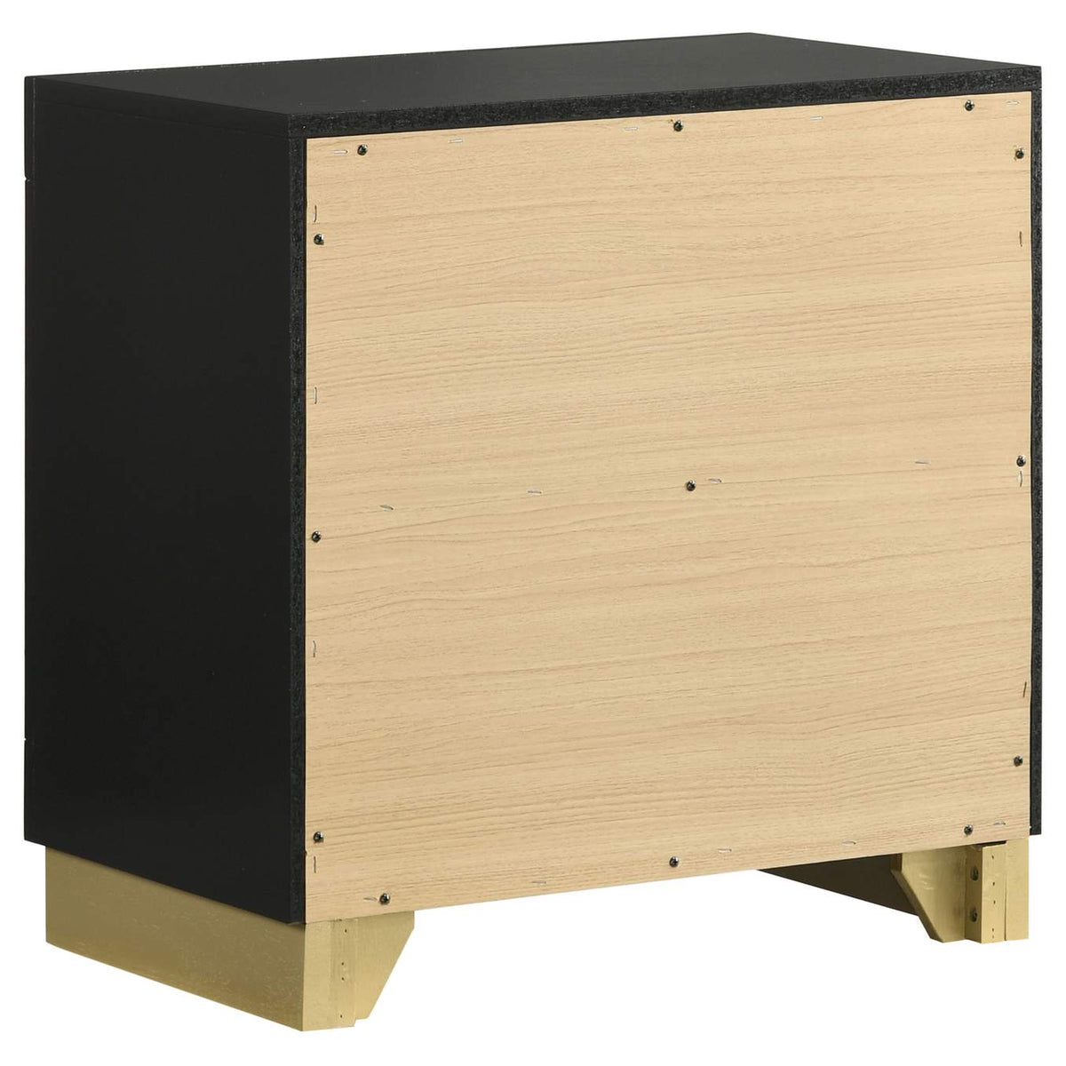 224782 Caraway 2-drawer Nightstand Black
