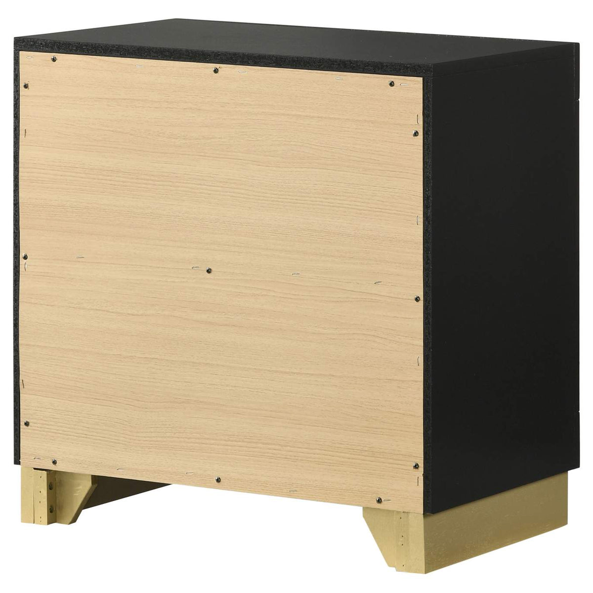 224782 Caraway 2-drawer Nightstand Black