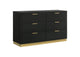 224783 Caraway 6-drawer Dresser Black
