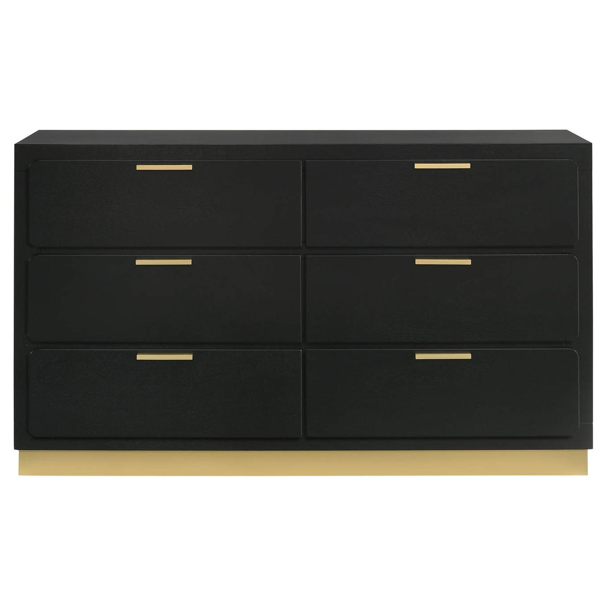 224783 Caraway 6-drawer Dresser Black