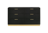 224783 Caraway 6-drawer Dresser Black