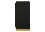 224783 Caraway 6-drawer Dresser Black